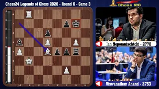 Viswanathan Anand vs Ian Nepomniachtchi, Chess24 Legends of Chess 2020 - Round 6