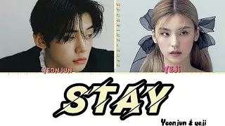 STAY Yeonjun & Yeji cover Lyrical video coloured