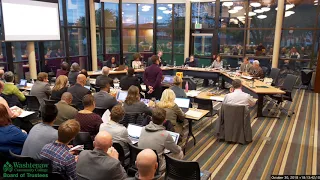2018 10 30 WCC Board of Trustees monthly meeting