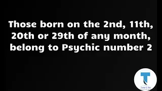 Personality Traits of people born on 2/11/20/29 of any month || Numerology Tips || Day or Psychic #2