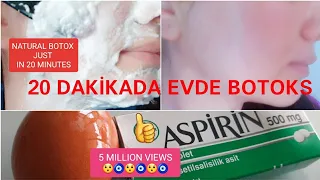 20 DAKİKADA EVDE BOTOKS YAPIN-HEM DE 2 KOLAY MALZEME İLE- ANINDA YÜZ GERME #Kırışıklık #DoğalBotoks