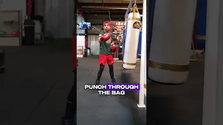 Punch Through The Bag #youtubeshorts #boxing #tips