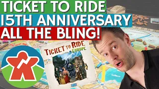Ticket To Ride 15th Anniversary "Blitz" Review  - Paying For 1st Class! - Board Games