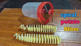How to make a spiral potato cutter || Diy Tornado potato maker ||