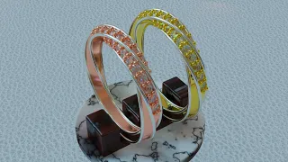 How make a ring with flow along curve and twist.