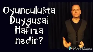 Oyunculukta , Duygusal Hafıza (effective memory) nedir? Eğitmen Cenk Tunalı