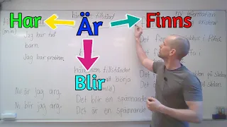 Är, blir, har, finns, hur använder man dem? SFI