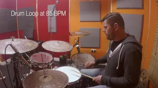 85 bpm - Simple Straight Beat - LIVE Drum Track/Loop/Metronome