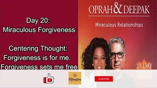 Day 20 | Miraculous Relationships | 21 Day Meditation Challenge | Deepak & Oprah