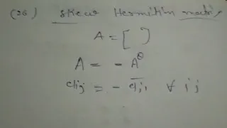 Linear algebra, type of matrix, part+07B  #maths