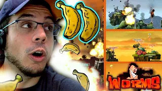 BANANA TRICKSHOT OF THE AGES! (Worms W.M.D.)