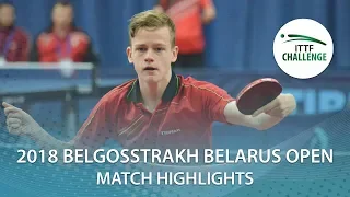 Viktor Bykov vs Laurens Devos | 2018 ITTF Challenge Belarus Open Highlights (Group)