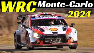 WRC Rallye Monte-Carlo 2024 - Vendredi/Friday PS 4/7 Champcella/Saint-Clément-sur-Durance - Actions!