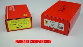 1/43 Ferrari Kit Comparison, Model Factory Hiro 126C4M and Tameo 126C4M2