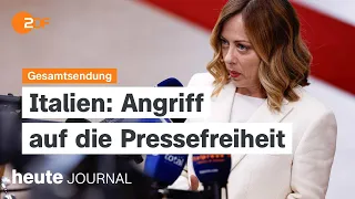 heute journal vom 25.04.24 Spionage-Affäre, „Auto China“-Messe, Pressefreiheit in Italien (english)