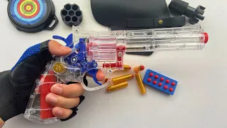 Transparent revolver toy pistol unboxing-It's amazing!!