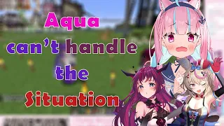 Aqua try her best to Play with IRyS for the first time and Polka but it goes really cute!!!!