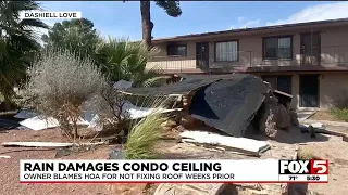 Condo owner says HOA failing to repair roof led to major rain damage