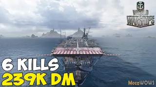 World of WarShips | Manfred von Richthofen | 6 KILLS | 239K Damage - Replay Gameplay 1080p 60 fps