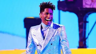Jon Batiste Performs With Ann Nesby During An "In Memorian" At Grammy Awards 2024