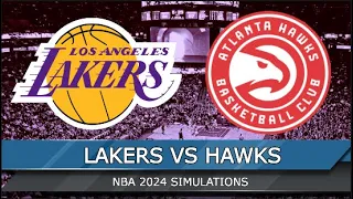 Los Angeles Lakers vs Atlanta Hawks | NBA Today 3/18/2024 Full Game Highlights | NBA 2K24 Sim