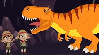 We're Going on a T-rex Dinosaur Hunt - Preschool Songs & Nursery Rhymes for Circle Time