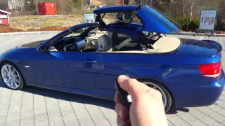 E93 Open roof with remote