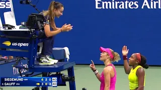 Coco Gauff took revenge with Siegemund but refused to shake hand with Umpire at US Open 2023