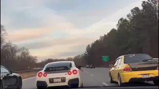 Nissan GTR 1,000  WHP 😱 VS EVO 1,000 WHP 😱#maryland USA😧❌🚨