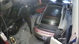 CAUGHT ON CAMERA: Armed thieves seen stealing vehicles from a Dundas home