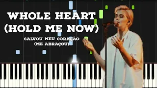 HILLSONG UNITED - WHOLE HEART (HOLD ME NOW) [PIANO TUTORIAL: SYNTHESIA] PARTITURA NA DESCRIÇÃO