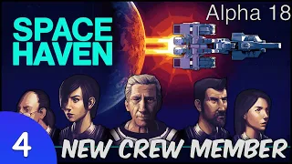 Space Haven Survival Building Game | Episode 4 |  Expanding our Hull & a New Crew member