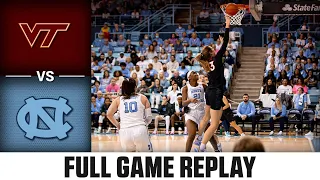 Virginia Tech vs. North Carolina Full Game Replay | 2022-23 ACC Women’s Basketball