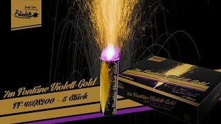 "7m Fontäne Violett-Gold" - Große Goldfontäne Kal. 45mm [Batch 2020]