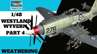 TRUMPETER 1/48 Westland Wyvern Build Part 4. Weathering and General Assembly