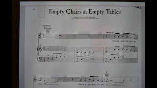 Empty Chairs at Empty Tables Piano Accompaniment