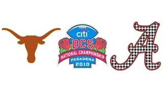 2010 BCS National Championship, #1 Alabama vs #2 Texas (Highlights)