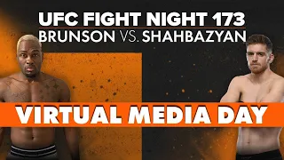 UFC Fight Night: Derek Brunson vs Edmen Shahbazyan | Virtual Media Day - Live Stream