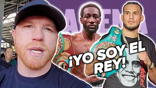 Canelo le dice a David Benavidez “EL REY SOY YO!" Responde si peleará con Terence Crawford