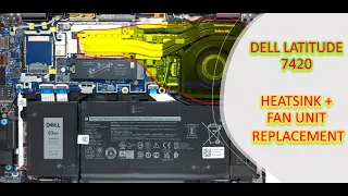 Dell Latitude 7420 - HeatSink Fan Unit Replacement In 5 Minutes