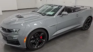 2023 CHEVROLET CAMARO 1SS CONVERTIBLE AUTOMATIC SHARKSKIN METALLIC 4K WALKAROUND 14522Z