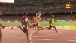 Shelly Ann Fraser Pryce 10.76 wins 100m HD Slow Motion Repeat World Championships Beijing 2015