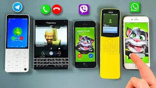 My Cringe Collection Incoming Call Nokia 8110 + Xiaomi Qin F22 Pro + Blackberry P + iPhone 5S & 6S