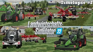 FENDT POWER bei der GRASERNTE mit @TheCamPeRYT! 🌿💪😎🚜💨 MaizePlus für WIESEN? 🤔 | [LS22] - Timelapse #2