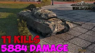 World of Tanks | Progetto M35 mod 46 | 11 KILLS | 5884 Damage - Replay Gameplay 1080p 60 fps