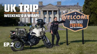 EP.2 - That's a wrap! Peak Design at ABR Festival - SOLO motorcycle trip UK WALES England - Desert X