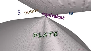 plate - 5 nouns meaning plate (sentence examples)