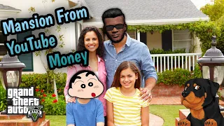 GTA 5: Shinchan Buying Mansion from Youtube Money 🤑💰|| Ps Gamester||