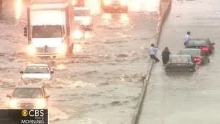 Record rainfall floods Toronto area