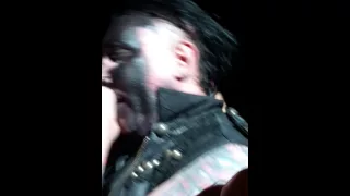 Marilyn Manson getting up close and personal